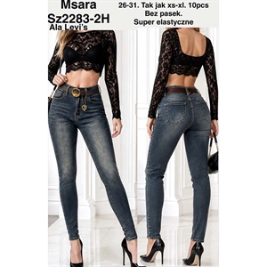 Jeansy damskie Msara  26-31(XS-XL)