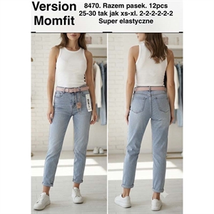 Jeansy mom fit  25-30(XS-XL)