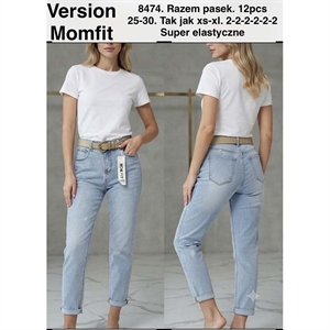 Jeansy mom fit  25-30(XS-XL)