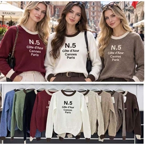 Sweter damski okrągły