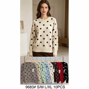 Sweter damski okrągły S/M-L/XL
