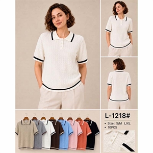 Sweter damski z krótkim rękawem  S/M-L/XL