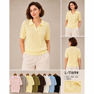 Sweter damski z krótkim rękawem  S/M-L/XL