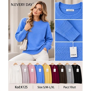 Sweter damski okrągły  S/M-L/XL