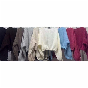 Sweter damski okrągły