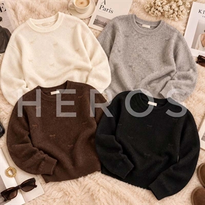 Sweter damski okrągły