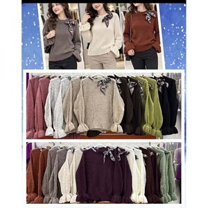 Sweter damski okrągły