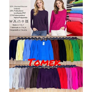 Sweter damski okrągły