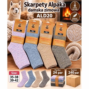 Skarpetki z alpaki damskie 35-42
