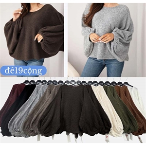 Sweter damski okrągły