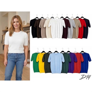 Sweter damski okrągły