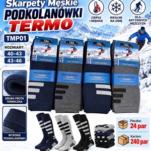 Skarpetki termo męskie 40-46