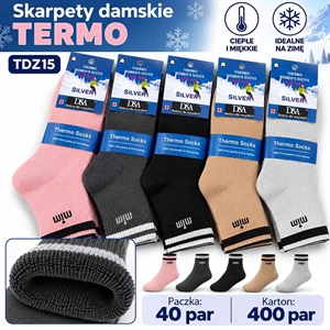 Skarpetki bezuciskowe termo damskie 35-42