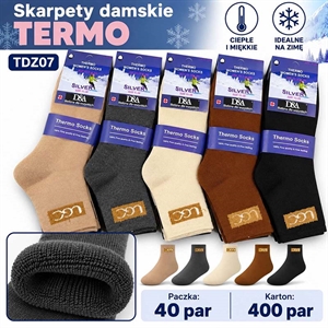 Skarpetki bezuciskowe termo damskie 35-42