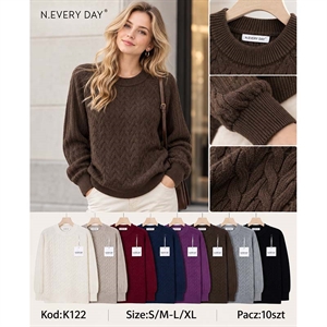 Sweter damski okrągły  S/M-L/XL