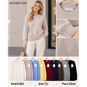 Sweter damski okrągły