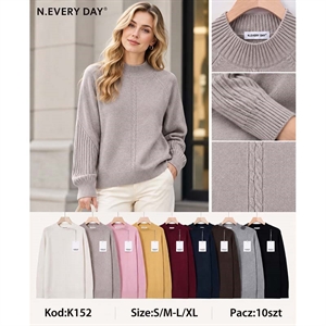 Sweter damski z półgolfem  S/M-L/XL
