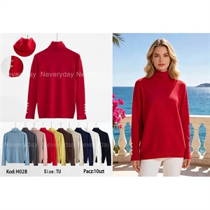 Sweter damski z golfem