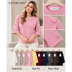 Sweter damski okrągły