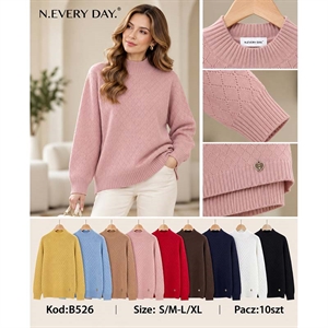 Sweter damski z półgolfem  S/M-L/XL