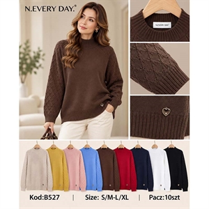Sweter damski z półgolfem  S/M-L/XL
