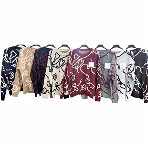 Sweter damski okrągły