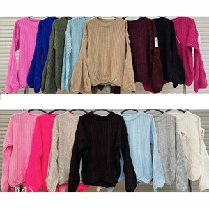 Sweter damski okrągły