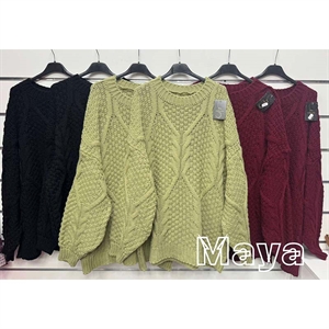 Sweter damski okrągły - Produkt Włoski