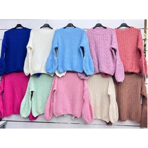 Sweter damski okrągły - Produkt Włoski