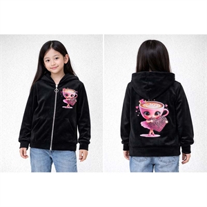 Bluza welurowa dziewczęca (4-14) - Produkt Włoski