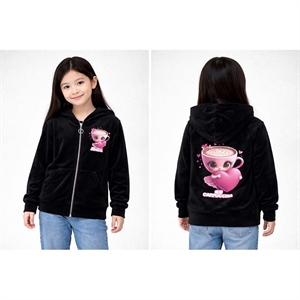 Bluza welurowa dziewczęca (4-14) - Produkt Włoski