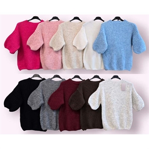 Sweter damski z krótkim rękawem - Produkt Włoski