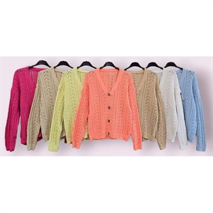 Sweter damski zapinany na guziki - Produkt Włoski