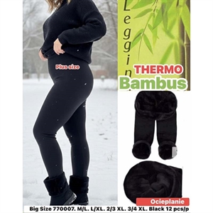 Legginsy damskie ocieplane M-4XL