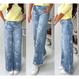 Jeansy szerokie nogawki  XS-XL