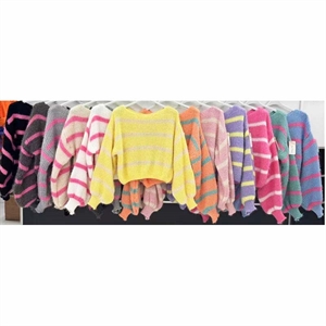 Sweter damski okrągły