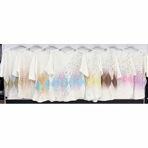 Sweter damski z krótkim rękawem