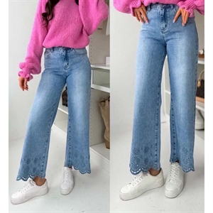 Jeansy szerokie nogawki  XS-XL