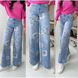 Jeansy szerokie nogawki  XS-XL