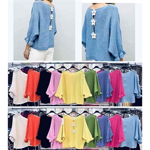 Sweter damski okrągły