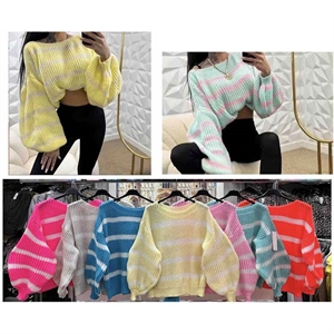 Sweter damski okrągły