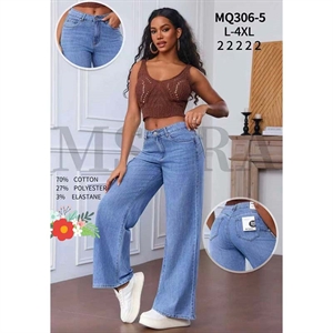 Jeansy szerokie nogawki M'sara  L-4XL