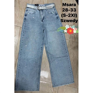 Jeansy szerokie nogawki M'sara  S-2XL