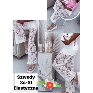 Spodnie szerokie nogawki damskie  XS-XL