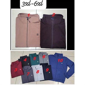 Bluza cienka męska rozpinana na zamek bez kaptura produkt Turecki Big Size  3XL-6XL