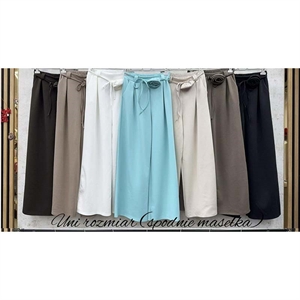 Spodnie szerokie nogawki damskie produkt Włoski