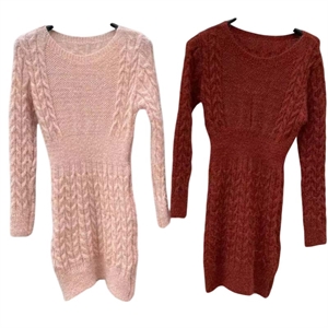 Okrągła sukienka sweterkowa damska