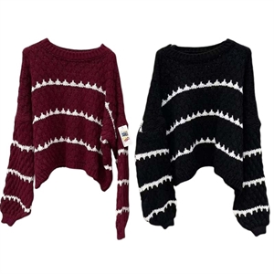 Sweter damski okrągły