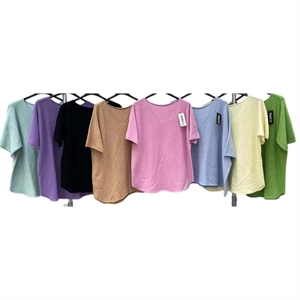 Sweter damski z krótkim rękawem