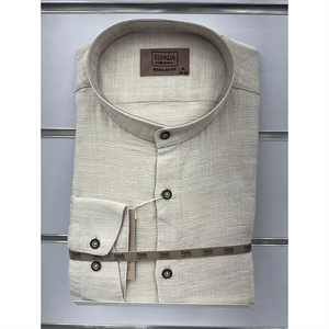Koszula męska Ala len na stójce krój regular fit produkt Turecki L-3XL